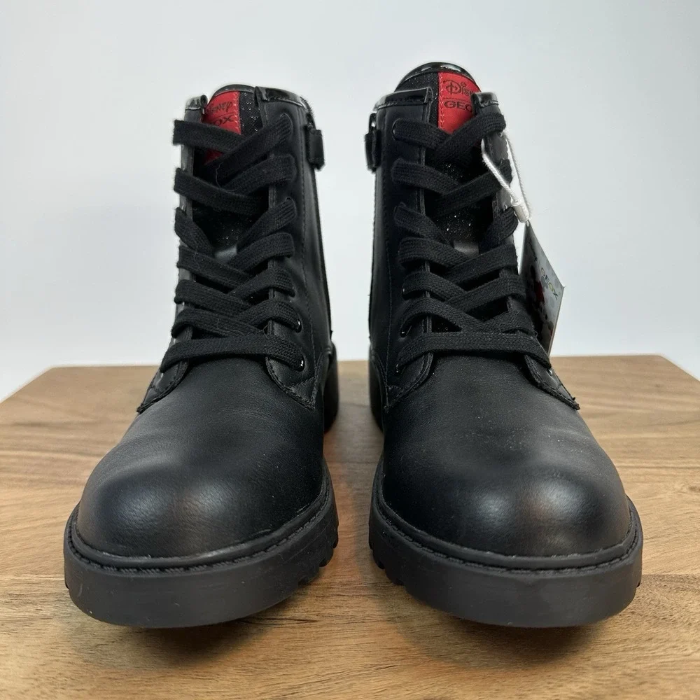 New Girls Geox J.‎ Casey Ankle Boots Disney Minnie Mouse Size EU 38 / 5.5 Y